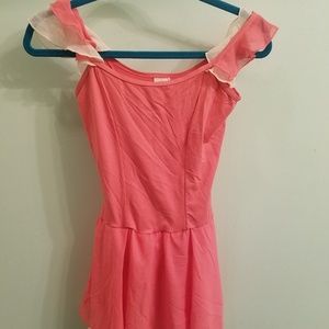 Pink dress leotard